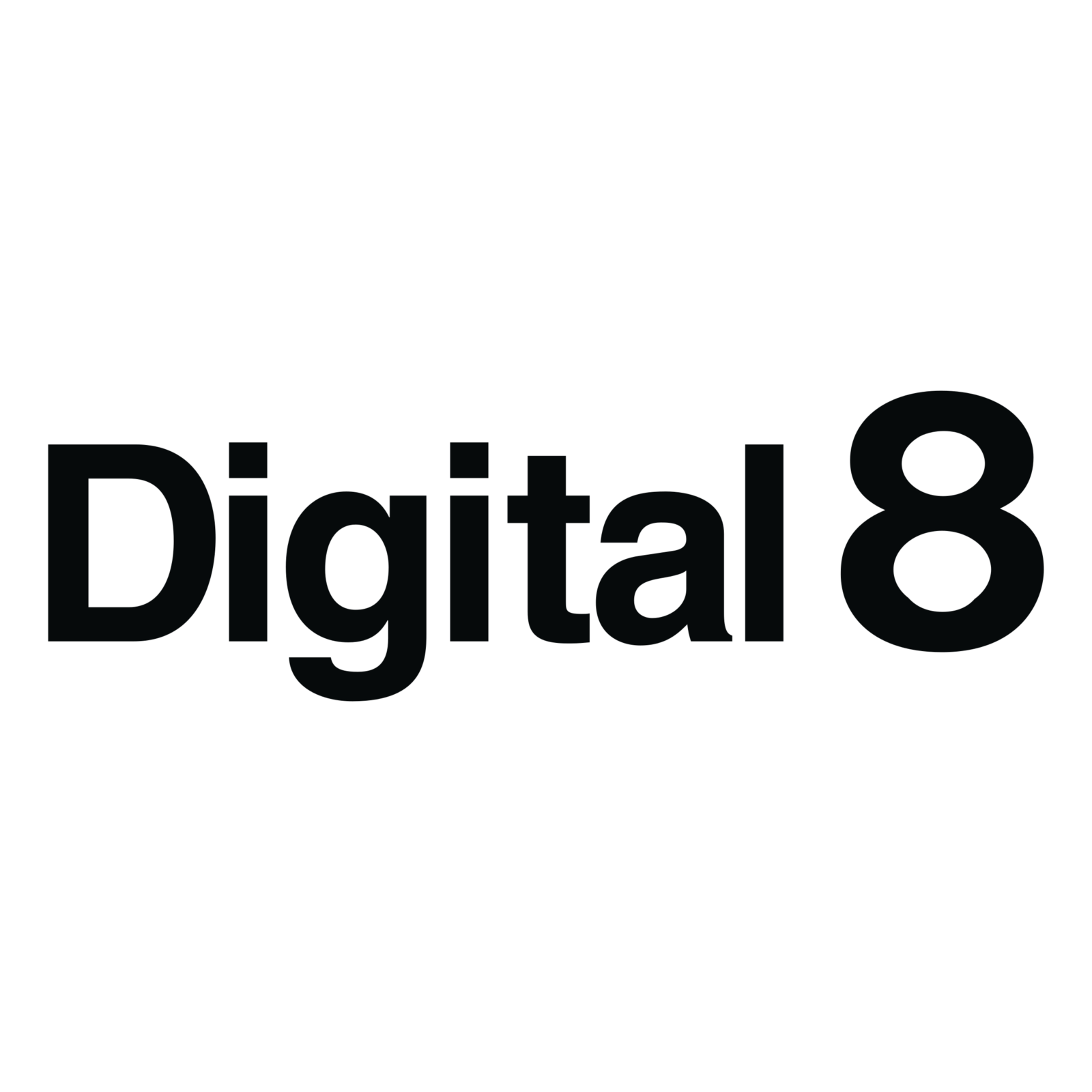 Logo du format Digital 8 pour le service de numérisation de cassettes vidéo par 3Vmovie.